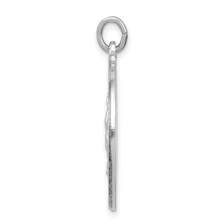 Sterling Silver Pendant, Our Lady of Guadalupe with Angels, Catholic Virgin Mary Medal