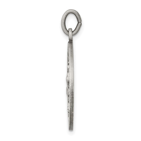 Sterling Silver Our Lady of Guadalupe Pendant with Virgin Mary and Angels