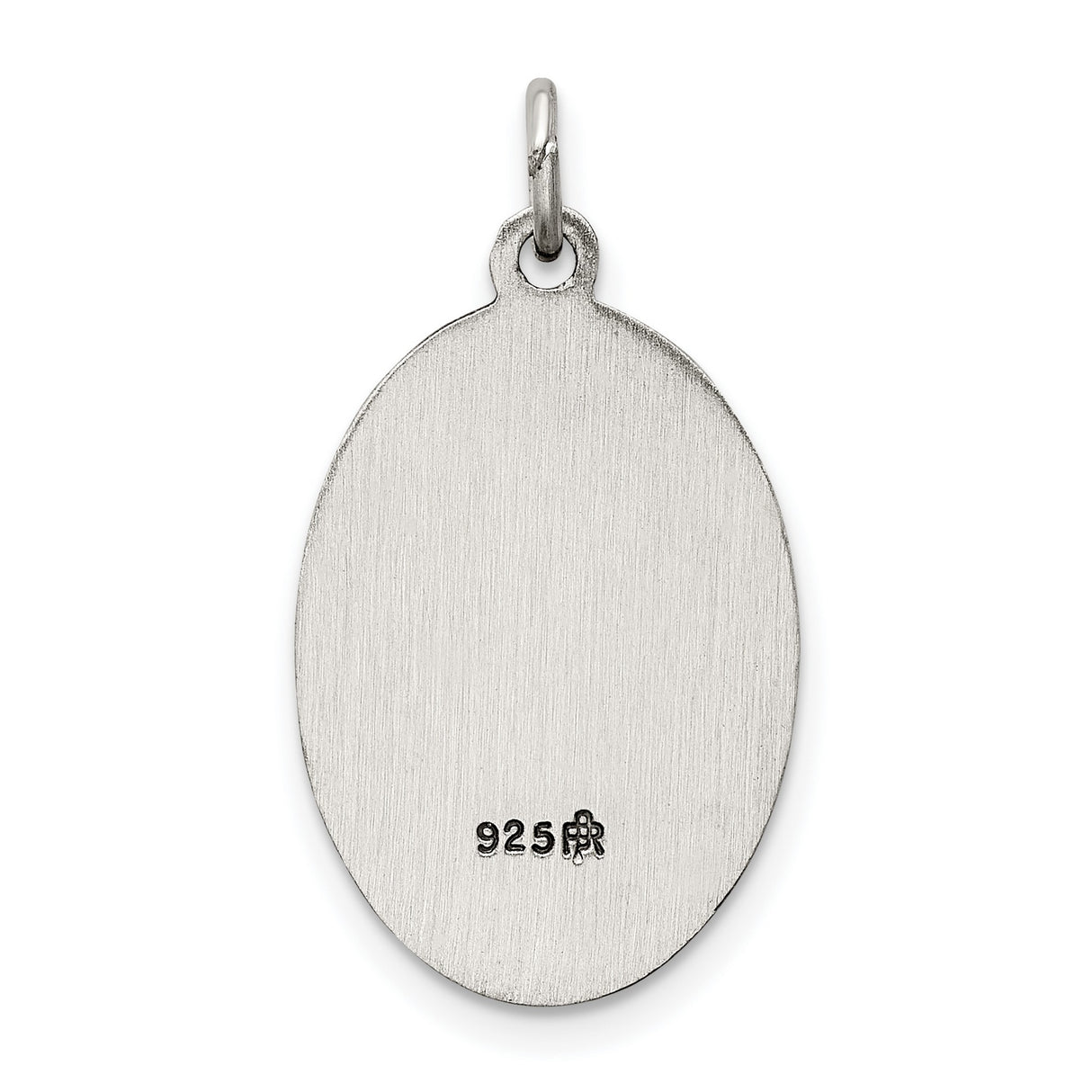 Sterling Silver Our Lady of Mount Carmel Medal Pendant, Catholic Devotional Jewelry for Women