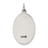 Sterling Silver Our Lady of Mount Carmel Medal Pendant, Catholic Devotional Jewelry for Women