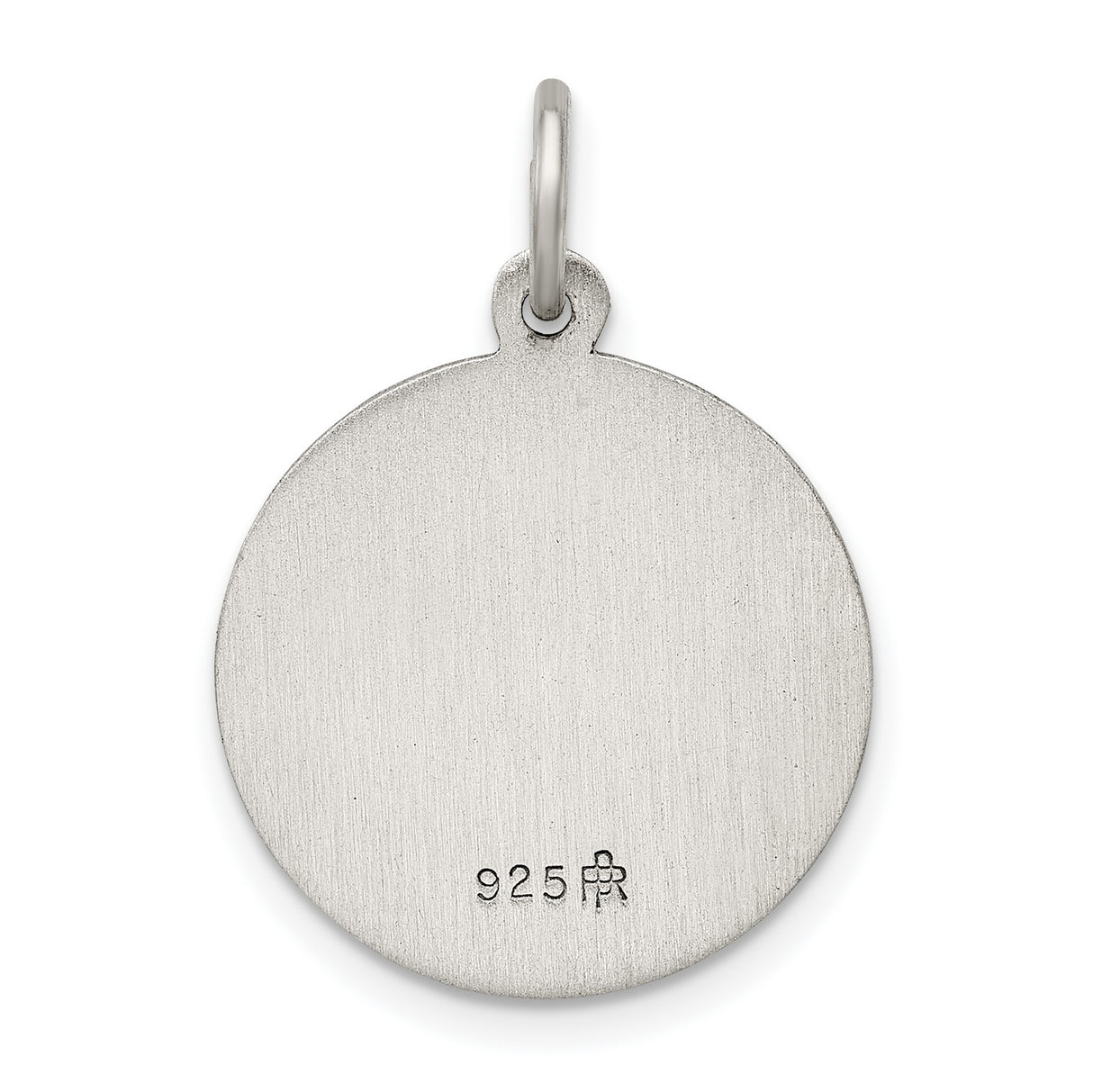 Sterling Silver Virgin Mary Pendant, Our Lady of Perpetual Help Medal with Pray for Us Inscription