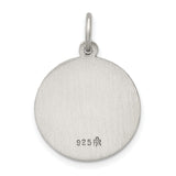 Sterling Silver Virgin Mary Pendant, Our Lady of Perpetual Help Medal with Pray for Us Inscription