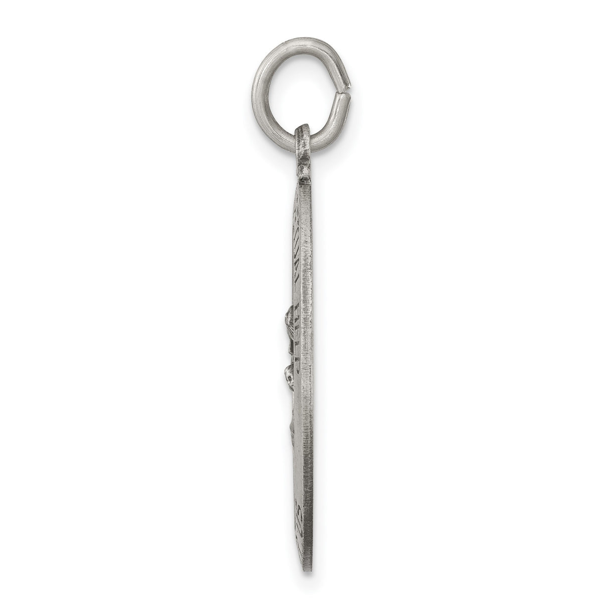 Sterling Silver Pendant Featuring Our Lady of Perpetual Help and Prayer Inscription