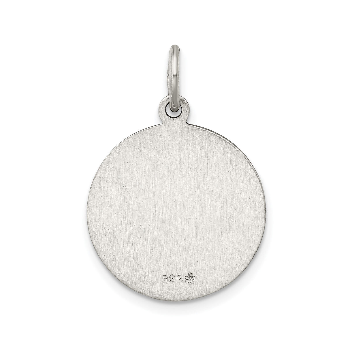 Sterling Silver Pendant Featuring Our Lady of Fatima and Pray for Us Catholic Medal