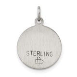 Sterling Silver Our Lady of Sorrows Pendant with Virgin Mary Profile Catholic Medal for Women