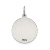 Sterling Silver Our Lady of Loreto Medal Pendant with Sunburst Design, Marian Catholic Charm