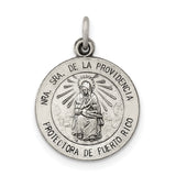 Sterling Silver Our Lady of Providence Catholic Medal Pendant for Women