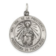 Sterling Silver Our Lady of Providence Virgin Mary and Infant Jesus Medal Pendant