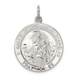 Sterling Silver Catholic Scapular Pendant with Our Lady of Mount Carmel and Jesus