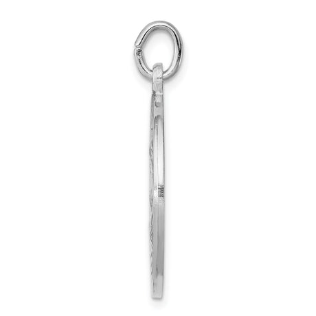 Sterling Silver Saint Joseph Medal Pendant with Infant Jesus Image and Inscribed Prayer