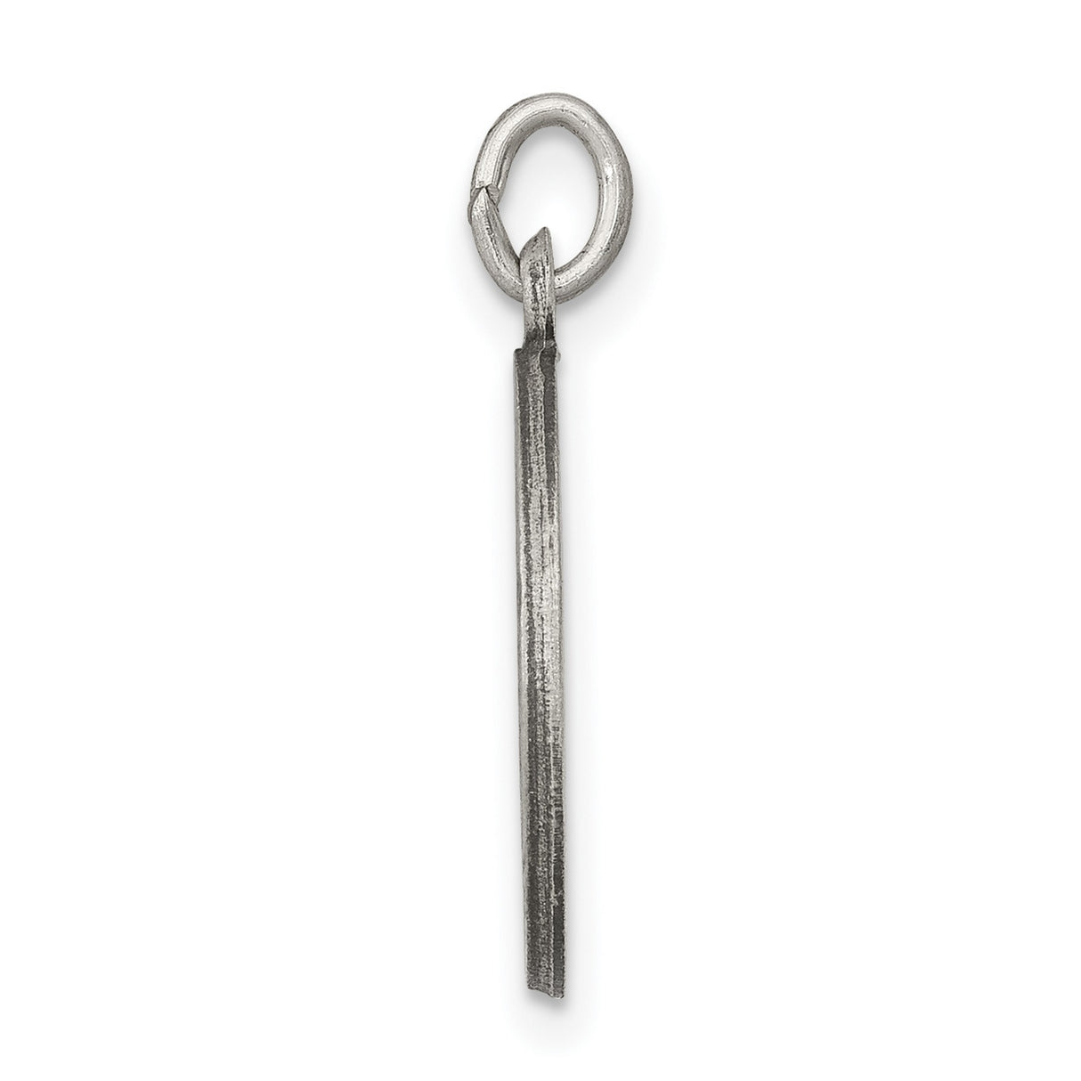Round Saint Joseph Pray For Us Words Charm Pendant in Real 925 Sterling Silver