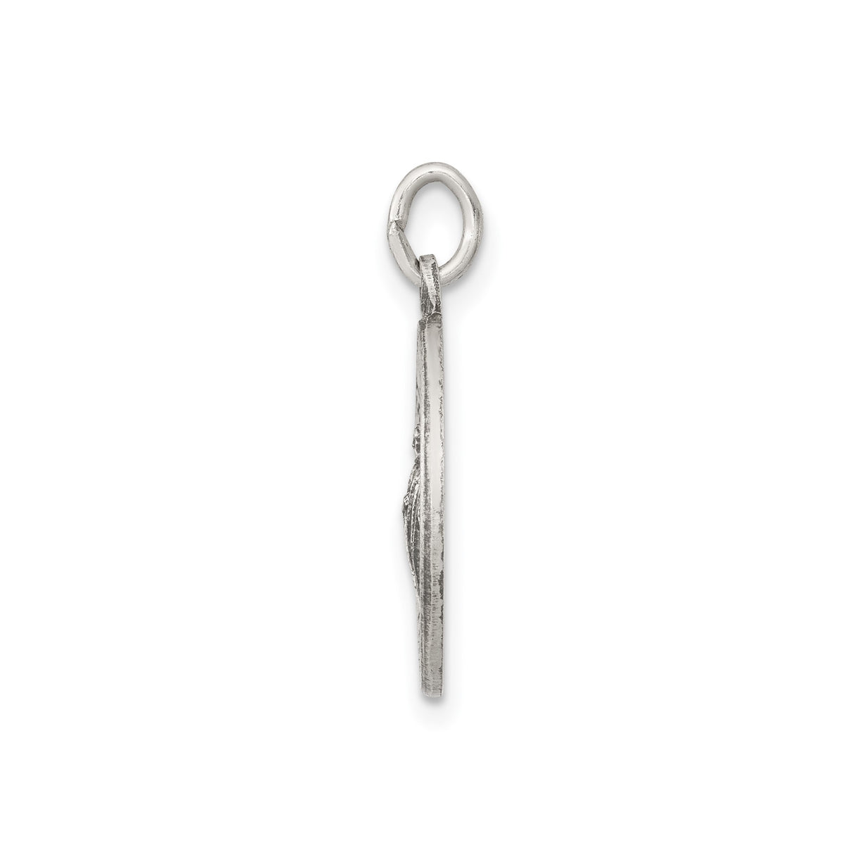 Sterling Silver St. Jude Thaddeus Pendant with Raised Image and Prayer Text