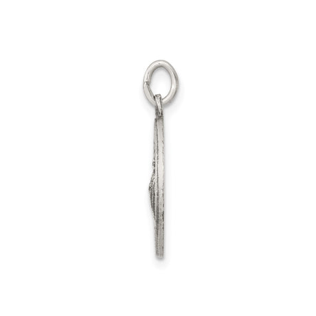Sterling Silver St. Jude Thaddeus Pendant with Raised Image and Prayer Text