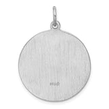 Sterling Silver St. Jude Thaddeus Medal Pendant, Religious Christian Jewelry for Men or Women