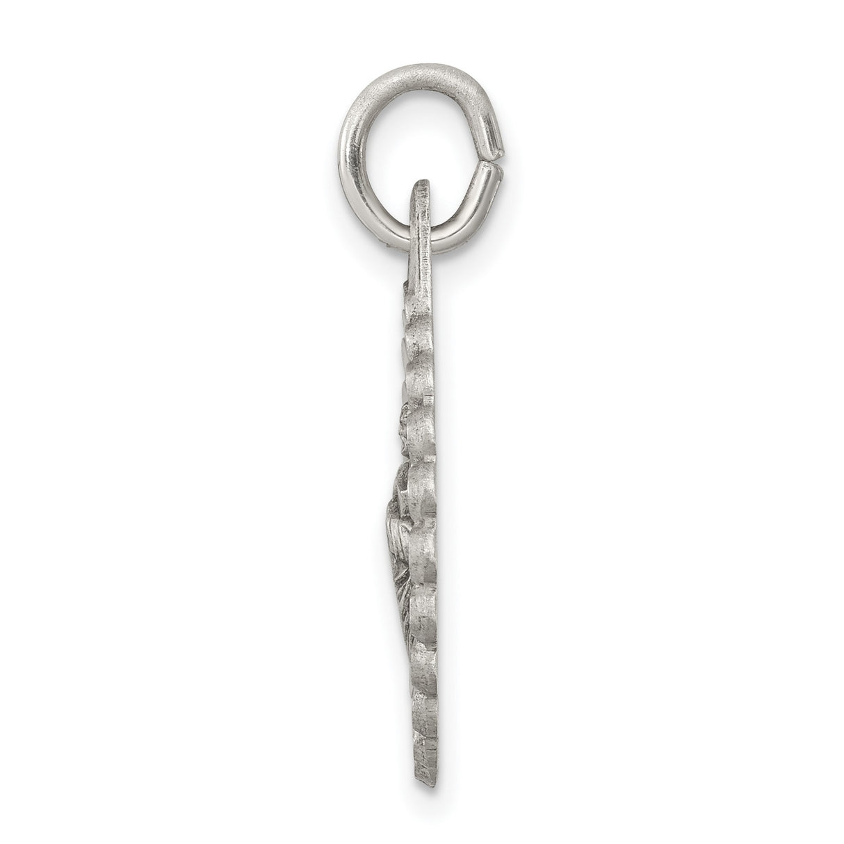 Saint Jude Thaddeus Figure Charm Pendant in Real 925 Sterling Silver