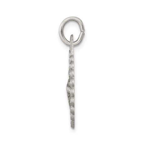 Sterling Silver Jesus Christ Pendant with Halo, Rays, Book and Shepherd Staff