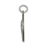 Sterling Silver St. Jude Thaddeus Medal Pendant with Detailed Saint Relief, Religious Charm