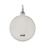 Sterling Silver St. Jude Thaddeus Medal Pendant with Detailed Saint Relief, Religious Charm