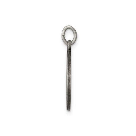 Sterling Silver Saint Luke Pendant with Winged Ox and Caduceus Symbol, Christian Healing Medal