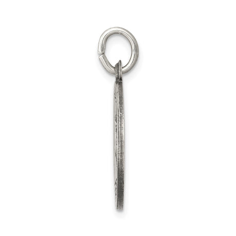 Sterling Silver Saint Luke Pendant with Winged Ox and Medical Staff Symbol