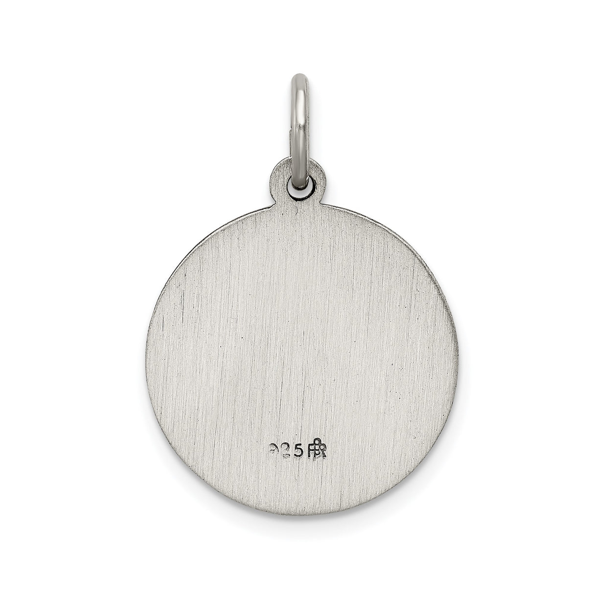 Sterling Silver Saint Luke Pendant with Winged Ox and Medical Staff Symbol