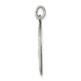 Pray For Us Saint Anthony Words Oval Charm Pendant in Real 925 Sterling Silver