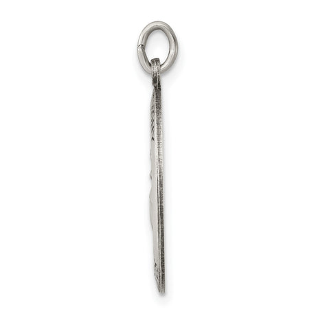 Sterling Silver Saint Anthony Pendant Medal with Pray for Us Inscription Christian Jewelry