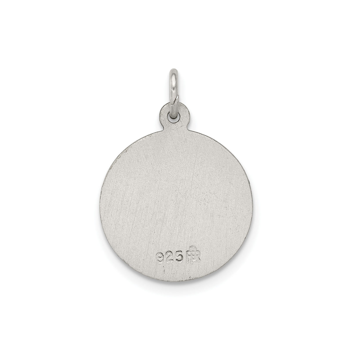 Sterling Silver St. Elizabeth Seton Medal Pendant with Detailed Engraving