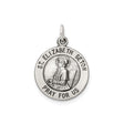Sterling Silver St. Elizabeth Seton Medal Pendant with Detailed Engraving