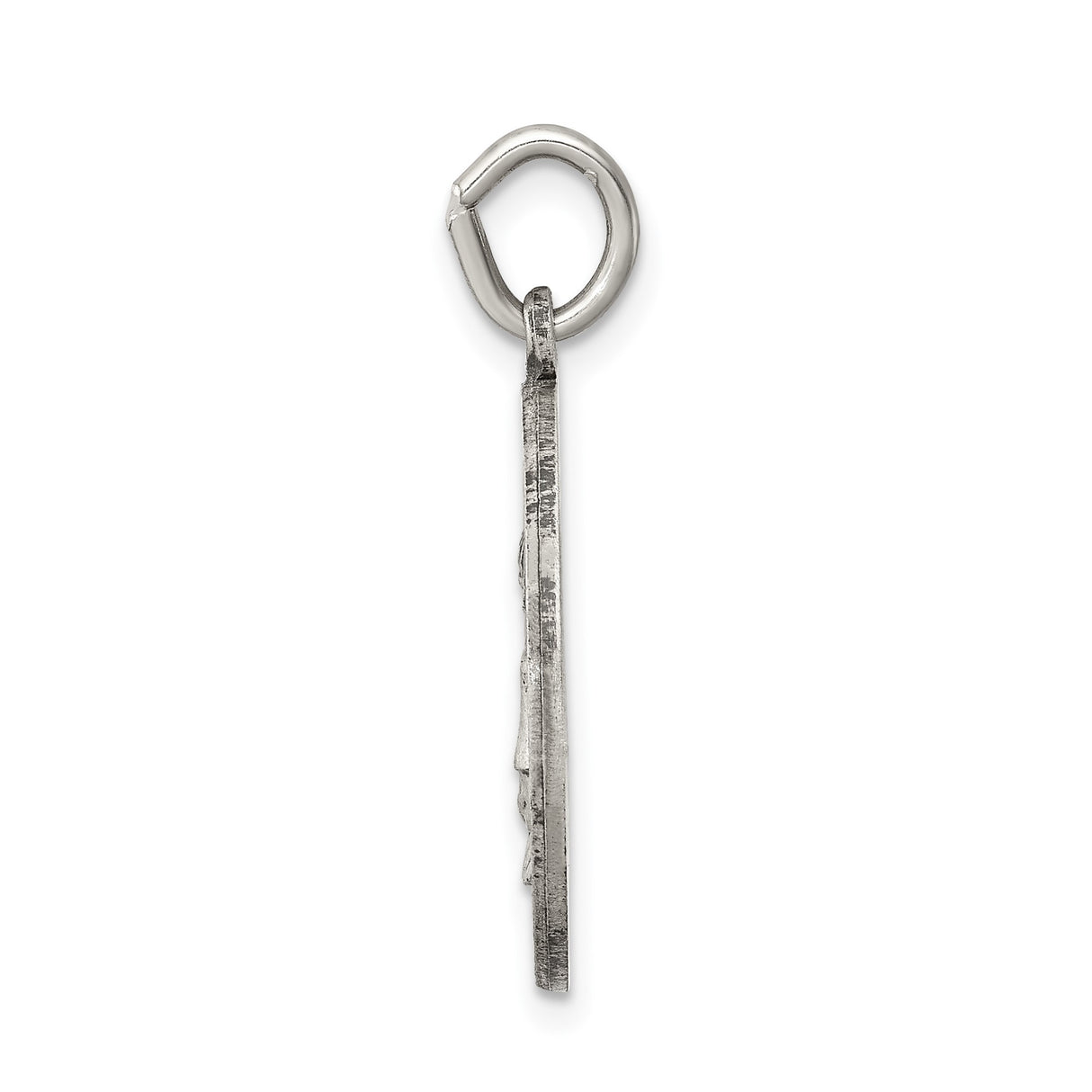 Sterling Silver Saint Elizabeth Seton Medal Pendant, Catholic Religious Charm
