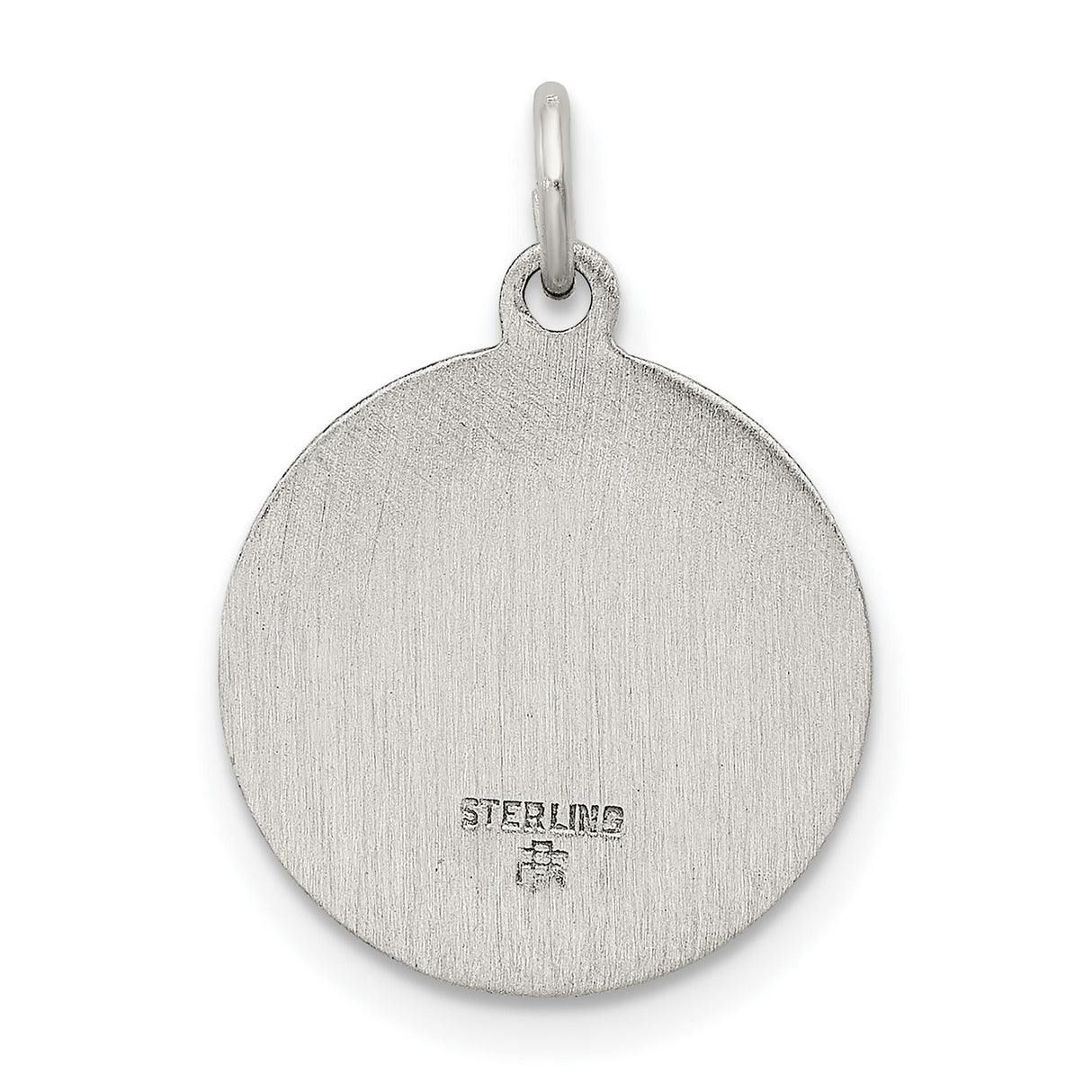 Sterling Silver Saint Francis Prayer Pendant, Catholic Religious Medal for Men and Women