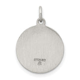 Sterling Silver Saint Francis Prayer Pendant, Catholic Religious Medal for Men and Women