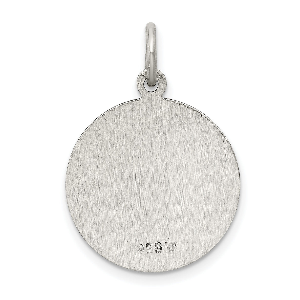 Sterling Silver Saint Francis Medal Pendant with Stigmata Scene and Prayer Inscription