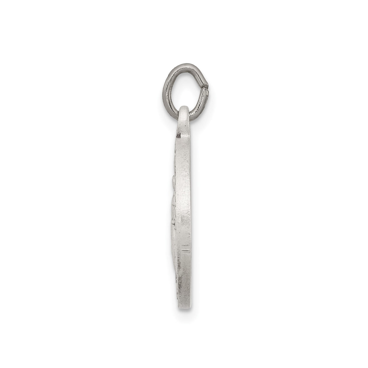 Sterling Silver Saint Francis of Assisi Medal Pendant, Catholic Devotional Jewelry