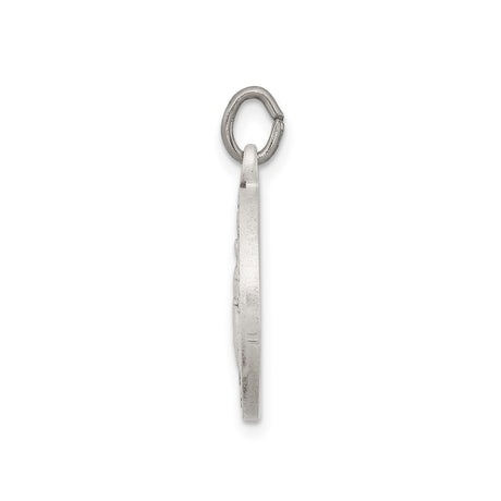 Sterling Silver Saint Francis of Assisi Medal Pendant, Catholic Devotional Jewelry