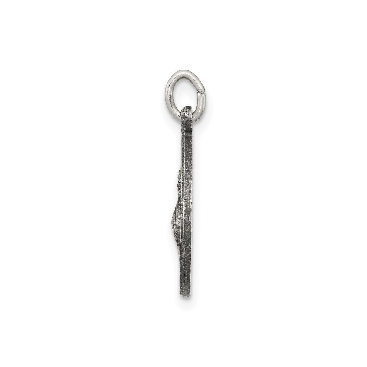 Sterling Silver Saint Francis of Assisi Medal Pendant, Catholic Religious Charm