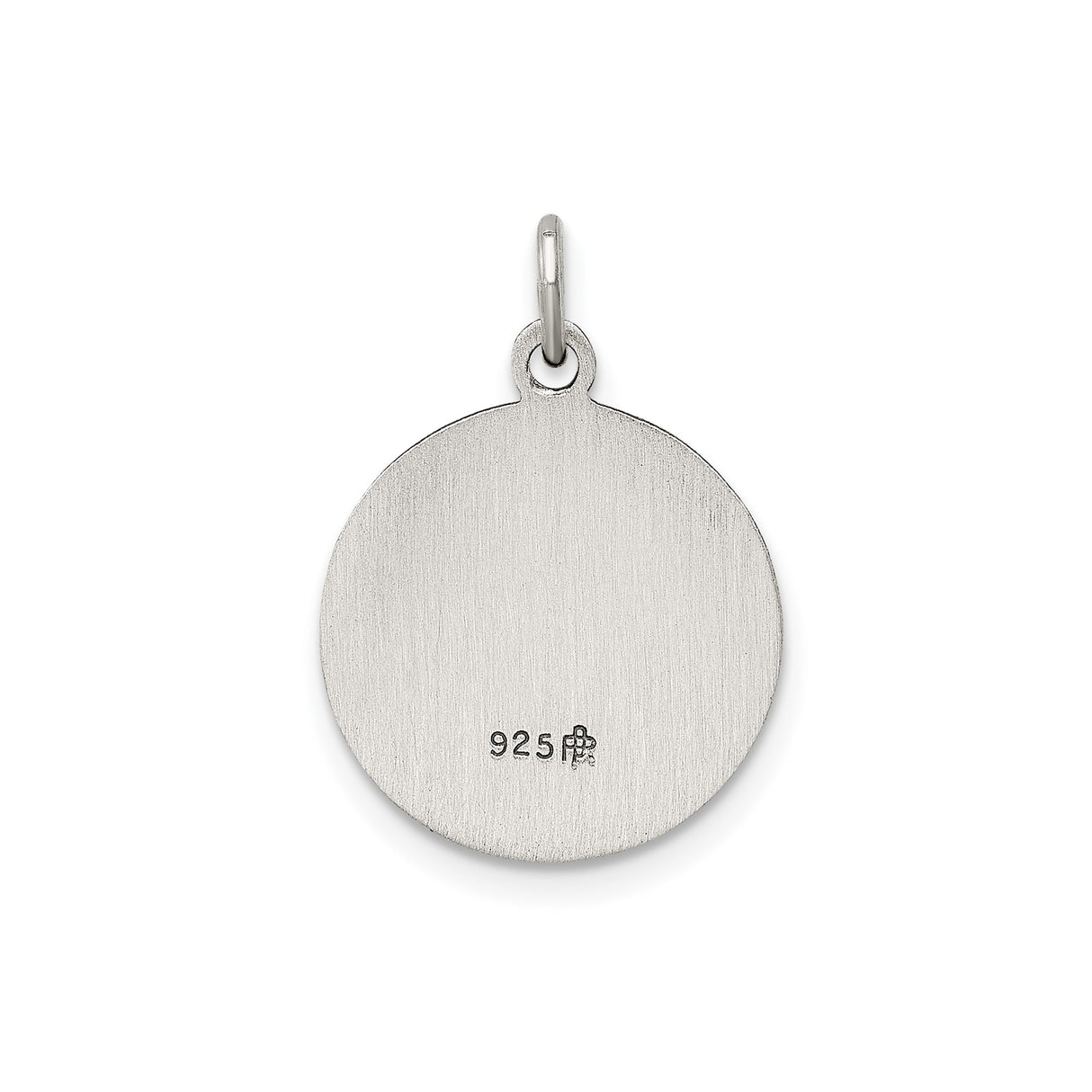 Sterling Silver Saint Francis of Assisi Medal Pendant, Catholic Religious Charm