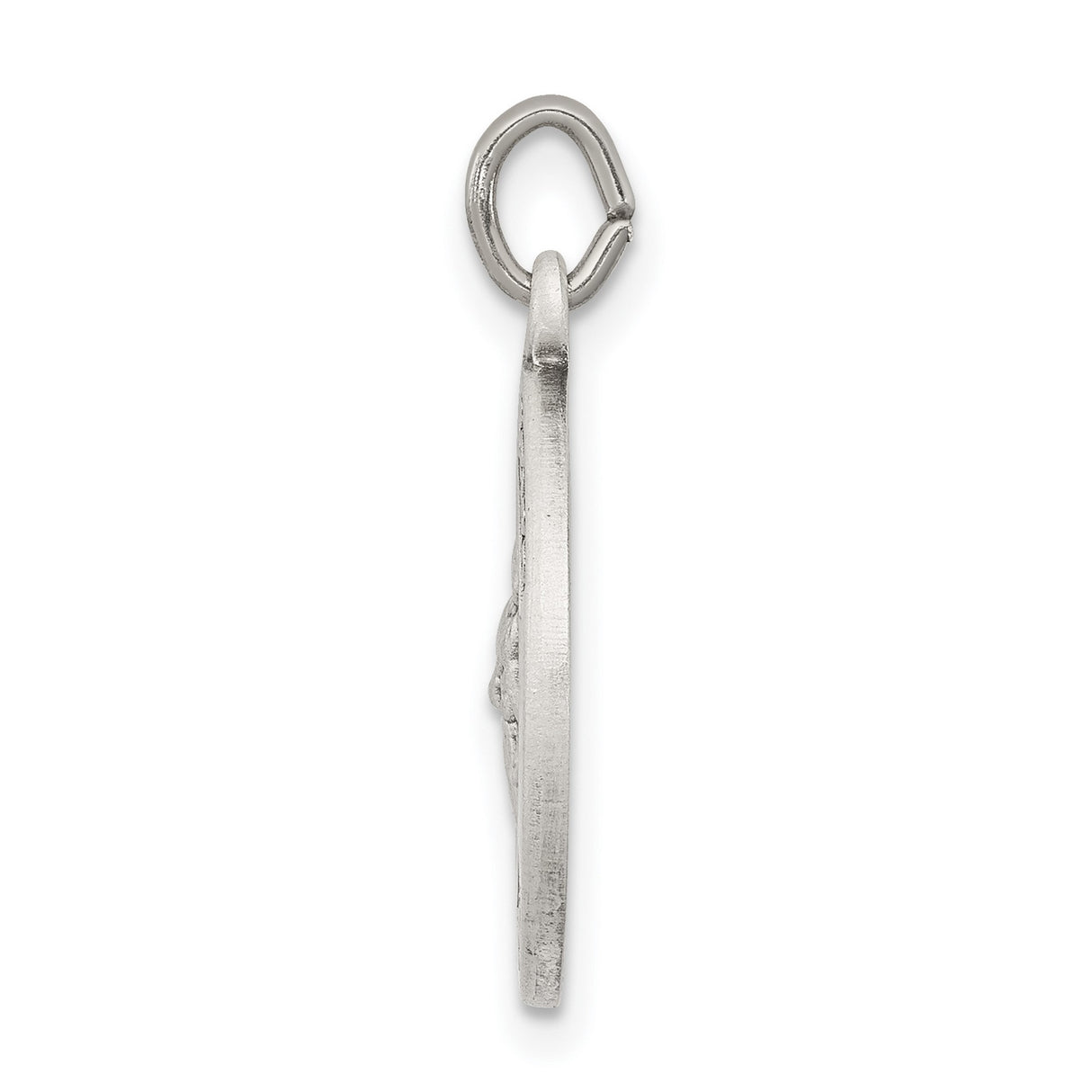 Sterling Silver Saint Gerard Medal Pendant with Cross, Catholic Prayer Charm for Men or Women