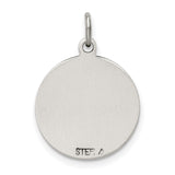 Sterling Silver Saint Gerard Medal Pendant with Cross, Catholic Prayer Charm for Men or Women