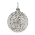 Sterling Silver Saint Gerard Pendant with Pray for Us Cross , Catholic Religious Medal