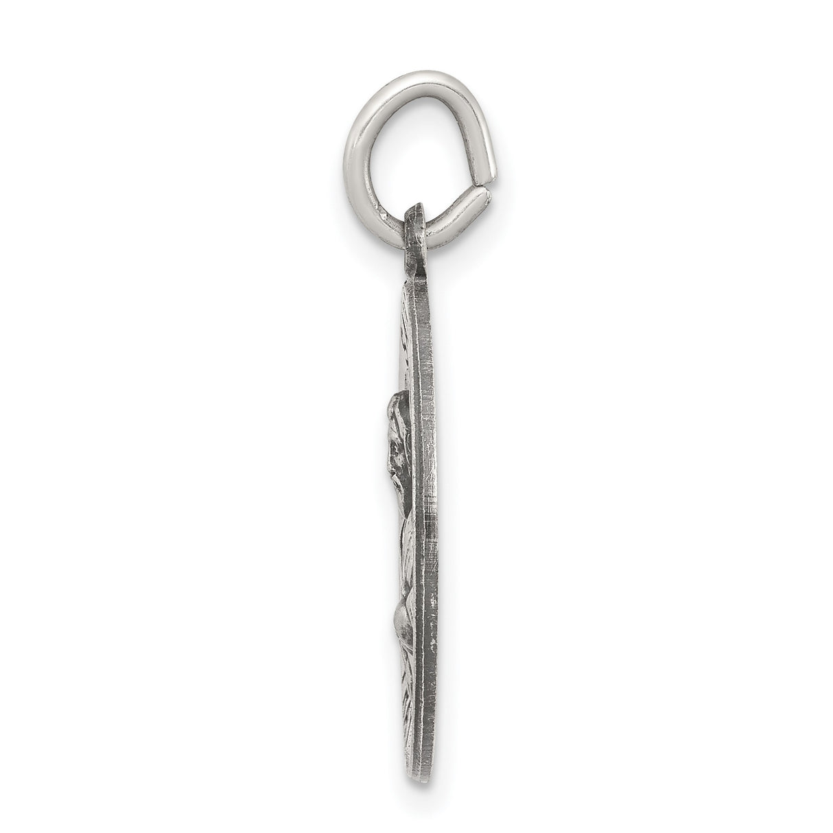 Sterling Silver Saint Mark Pendant, Catholic Pray for Us Medal Charm