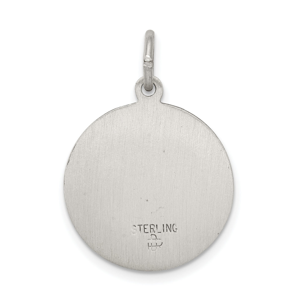 Sterling Silver Saint Mark Pendant, Catholic Pray for Us Medal Charm