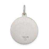 Sterling Silver Saint Mark Pendant, Catholic Pray for Us Medal Charm