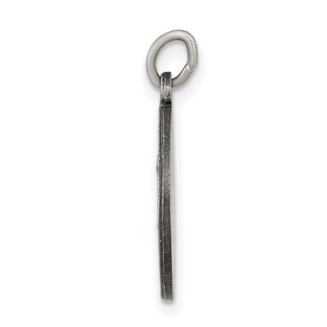 Sterling Silver Saint Matthew Pendant with Angelic Symbol, Religious Medal for Men and Women