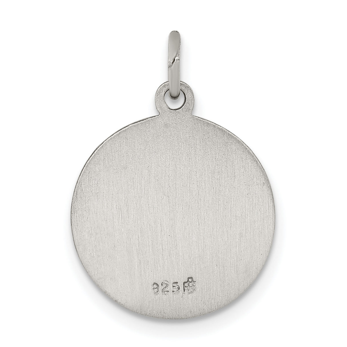 Sterling Silver Saint Matthew Pendant with Angelic Symbol, Religious Medal for Men and Women