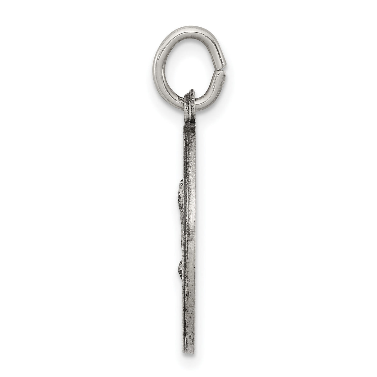 Sterling Silver Saint Matthew Pendant Medal with Image and Prayer Inscription