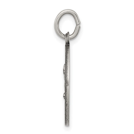Sterling Silver Saint Matthew Pendant Medal with Image and Prayer Inscription