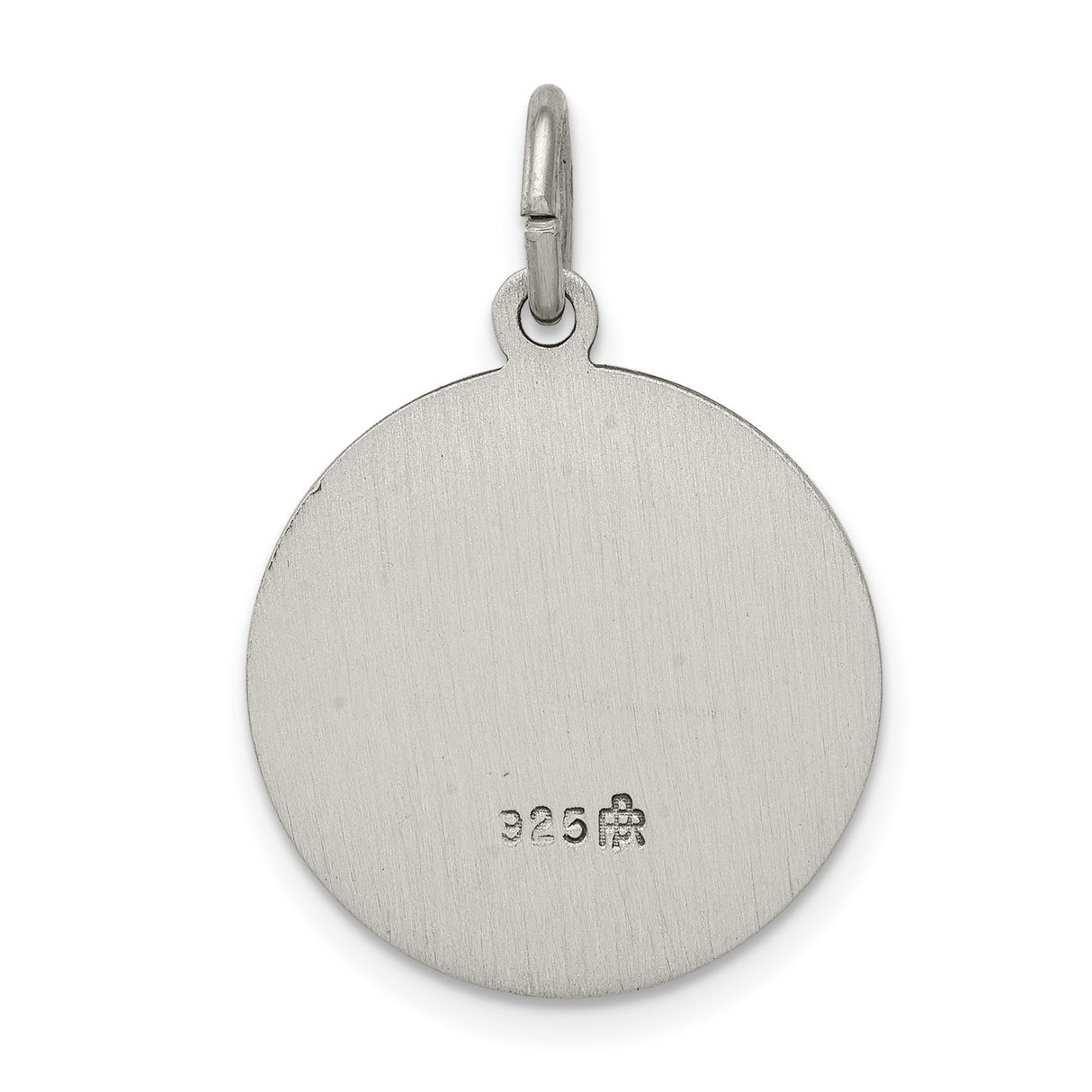 Sterling Silver Saint Matthew Pendant Medal with Image and Prayer Inscription