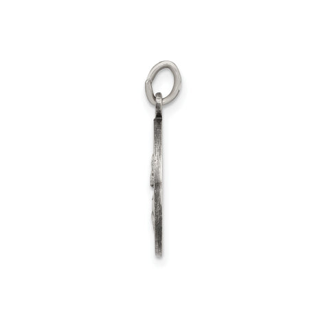 Sterling Silver Saint Paul Medal Pendant, Catholic Patron Saint with Prayer Text