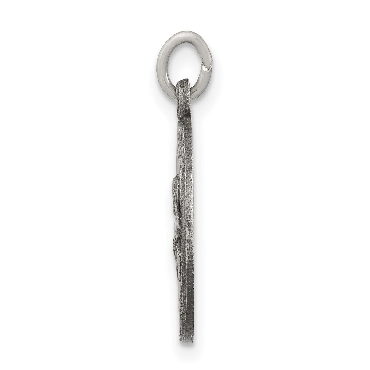 Sterling Silver Saint Peter Medal Pendant with Keys and Book, Catholic Religious Style